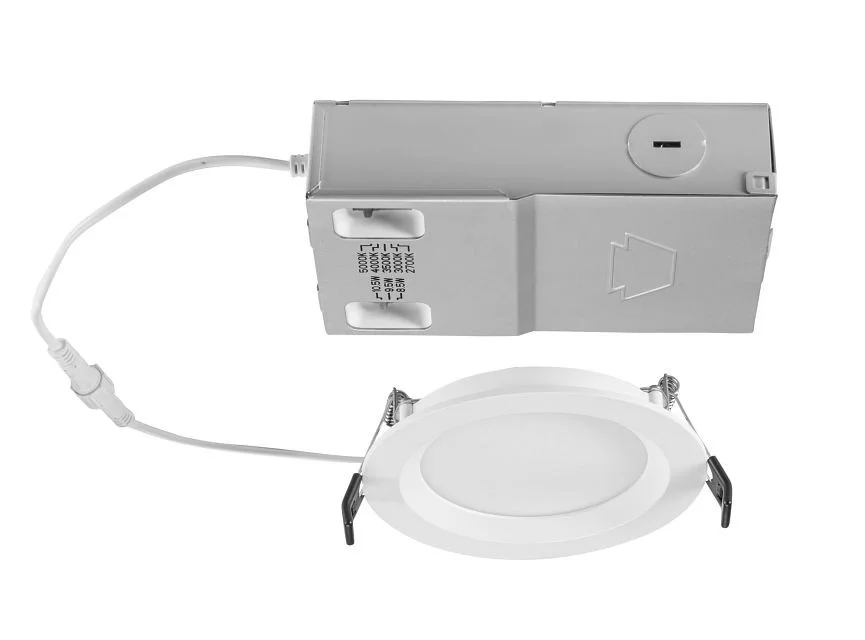 4in Circular LED Recessed Wafer Downlight feat. Power and Color Select, 10.5 / 9.5 / 8.5W, 2700 / 3000 / 3500 / 4000 / 5