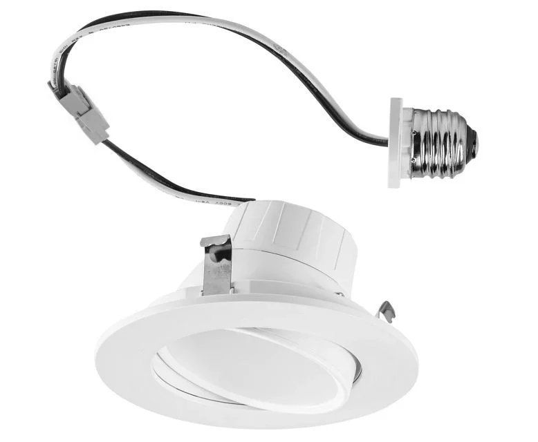 4in Circular LED Residential Retrofit Gimbal feat. Color Select, 120V Input, 8W, 2700 / 3000 / 3500 / 4000 / 5000K, 90CR