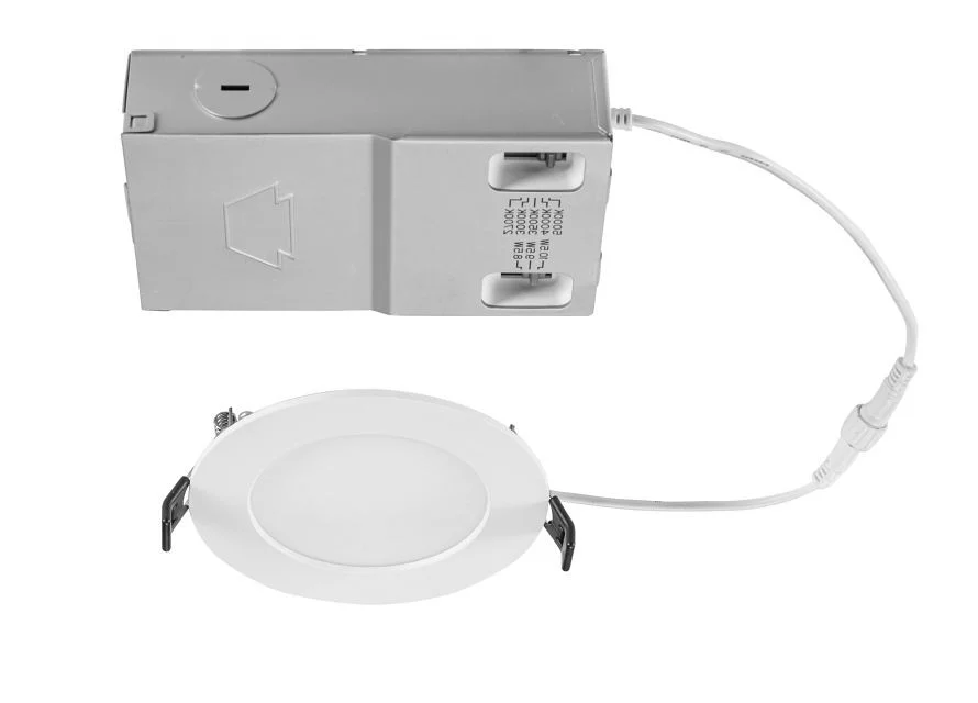 4in Circular LED Slim Wafer Downlight feat. Power and Color Select, 10.5 / 9.5 / 8.5W, 2700 / 3000 / 3500 / 4000 / 5000K