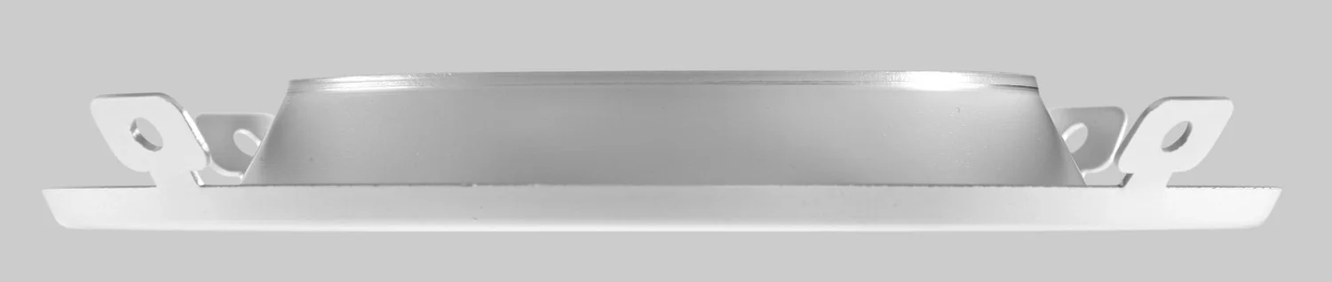 4in Hazy Chrome Reflector with White Flange Trim for Commercial Downlights - view 2