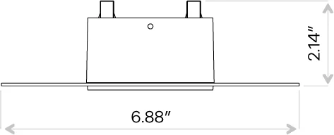 Goodlite 4″ Square Trimless Flushed - view 3