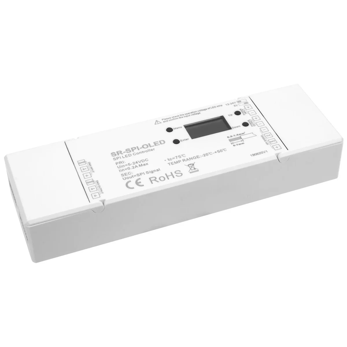 5-Channel DMX Decoder, SPI Decoder for Digital Pixel Tape and Neon