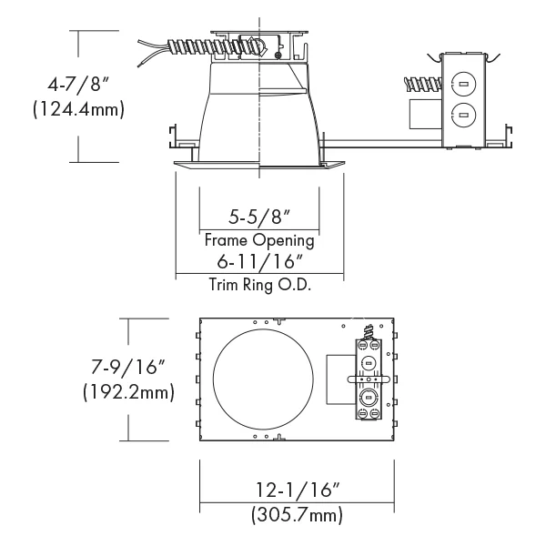 5” LED Commercial Flat Frame-in Kit, 14W - view 2