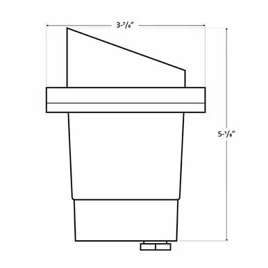 5 W Well Light with Sleeve an LED Lamp, Black - view 3