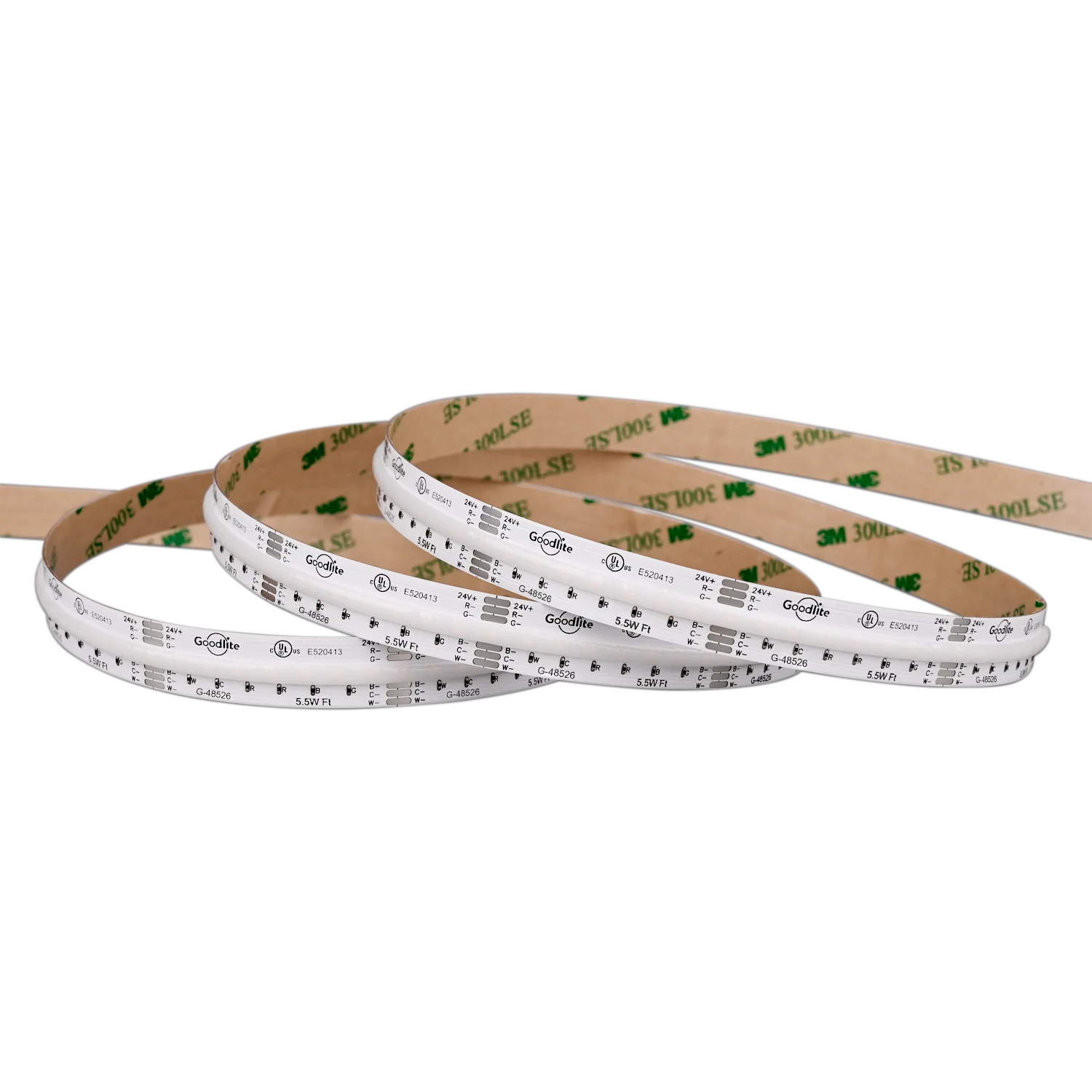 Goodlite 5.5W COB RGBWW Tape Light 100ft