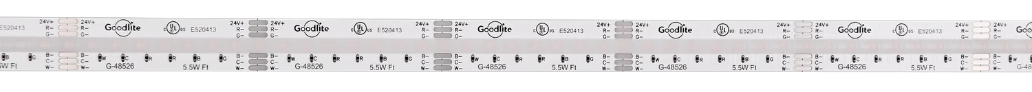 Goodlite 5.5W COB RGBWW Tape Light 100ft - view 4
