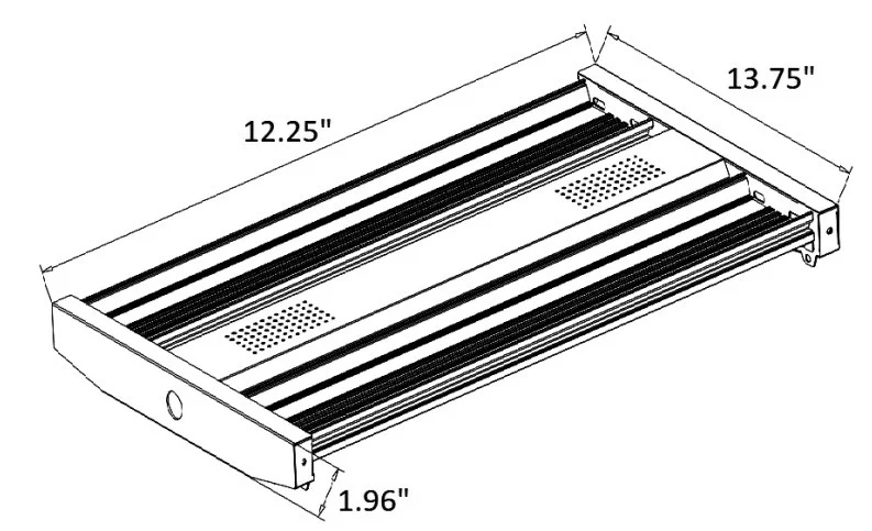 50 W 4th Generation 1FT Linear LED High Bay - view 2