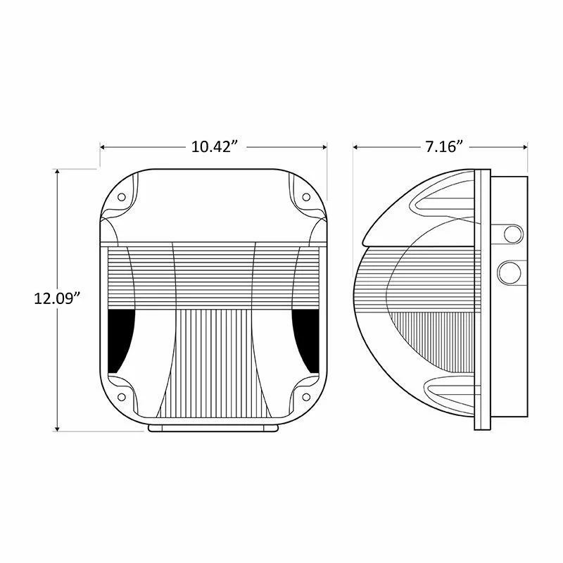 50 W LED Semi-Cutoff Vandal-Proof Wallpack - view 5