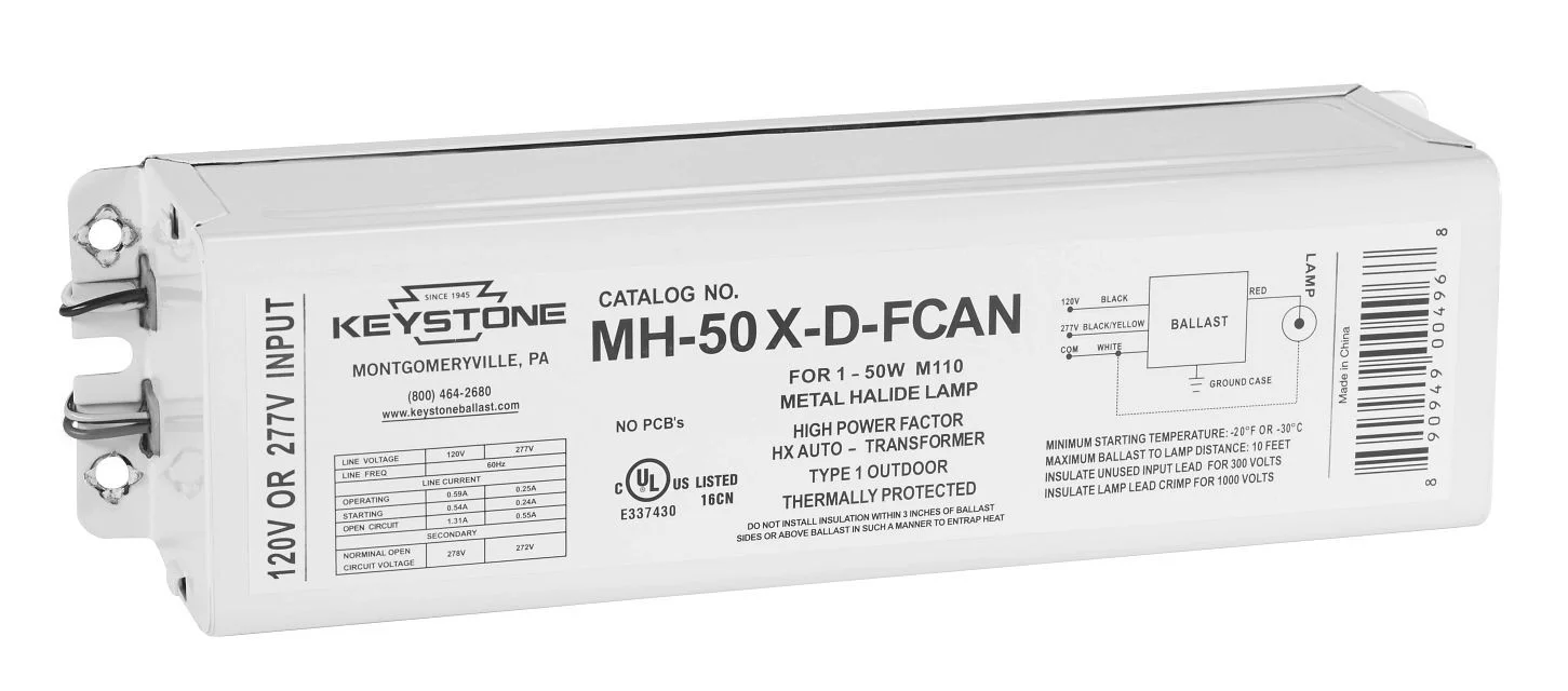 50W Metal Halide, 120 / 277V, F-CAN