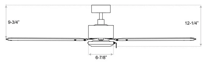 RP Lighting and Fans 52-Inch 4-Blade Aldea Ceiling Fan - view 2