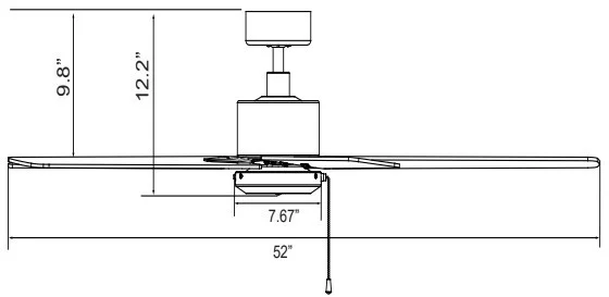 52-Inch Sweep 4-Blade Aldea IV Series, Energy Star Listed - view 2