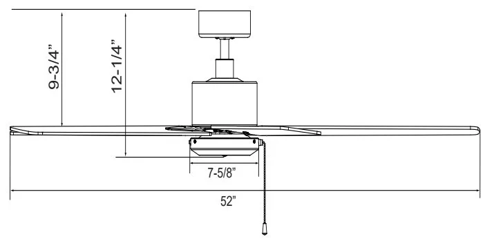 52-Inch Sweep 5-Blade Aldea VI Series, Energy Star Listed - view 2
