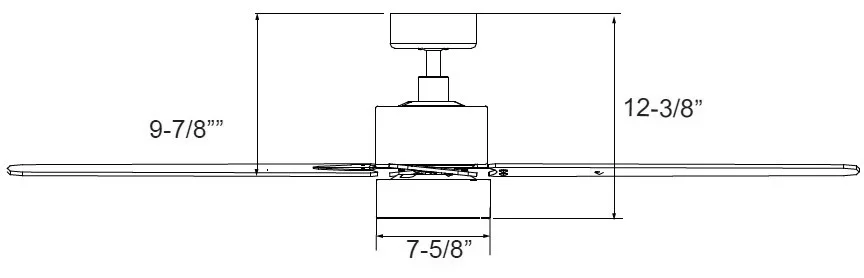 52-Inch Sweep Aldea IX 5-Blade Ceiling Fan - view 2