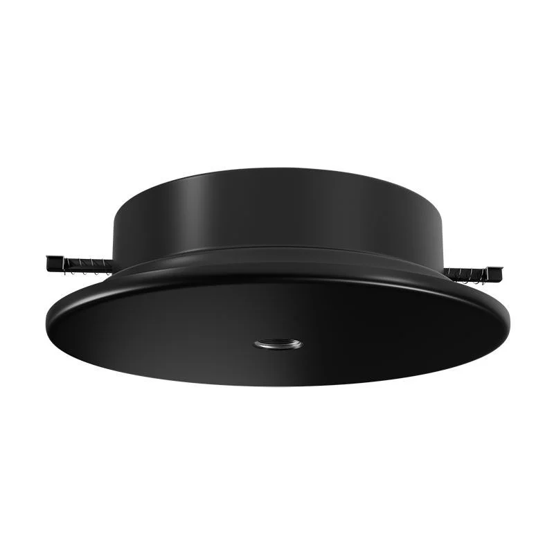 5" Old-Work Recessed Ceiling Canopy with Junction Box, Black - view 2