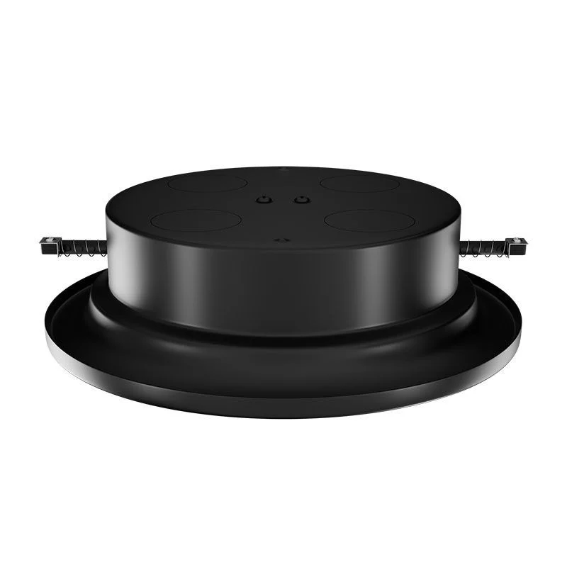 5" Old-Work Recessed Ceiling Canopy with Junction Box, Black - view 4