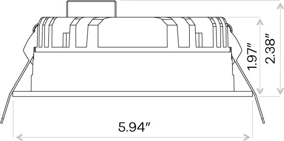 Goodlite 5" Round Regress Fixture - view 2