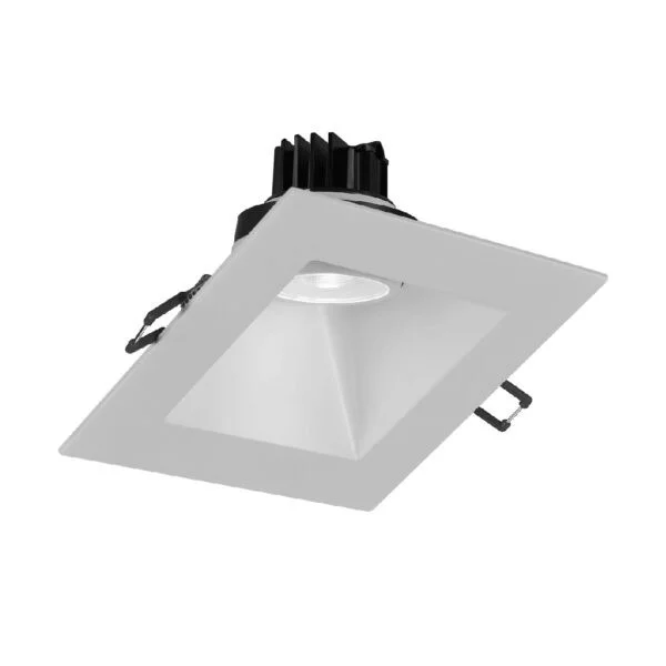5" Square Sloped Regressed Gimbal LED, 2700K-5000K, 5CCT, Black