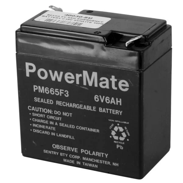 6-Amp Hour Emergency Backup Battery, 6-volt