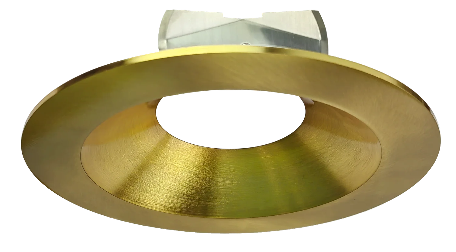 Goodlite 6 Inch Brushed Brass Round Trim - view 2