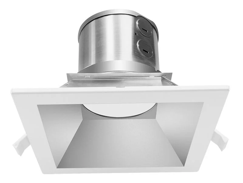 6-Inch Commercial Square and Open Recessed LED Light - CCT Adjustable