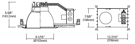 6-Inch LED Frame-In Recessed Downlight - view 2