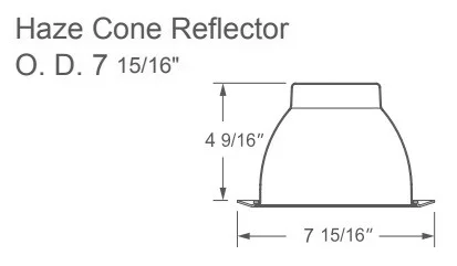RP Lighting and Fans 6-Inch LED Haze Cone Reflector - view 2