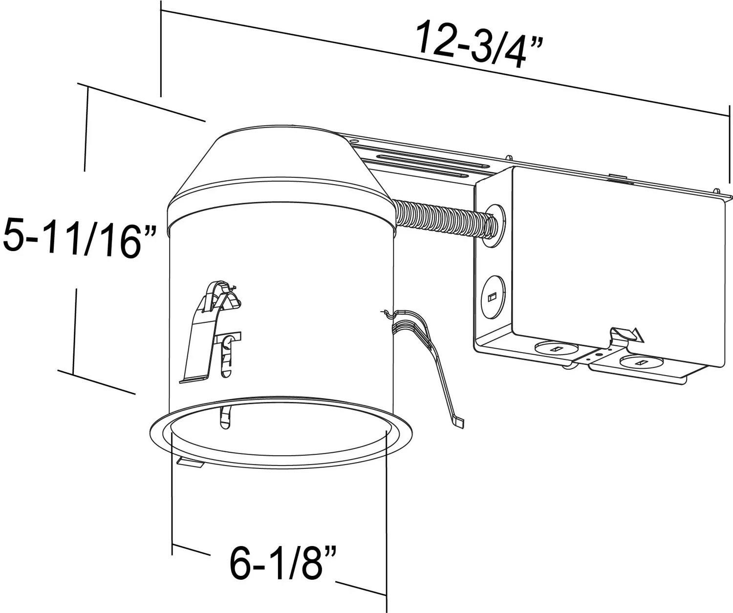 6-Inch LED IC Airtight Shallow Remodel - view 2