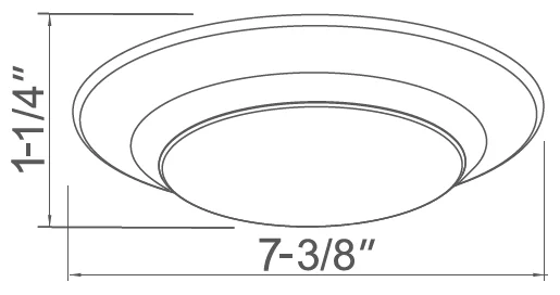 6-Inch Low-Profile Disk Light 90 CRI, Retrofit - view 2