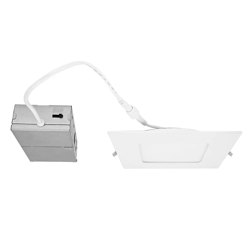 6 Inch Slim Square LED Panel Light, 12W, 5 CCT Selectable
