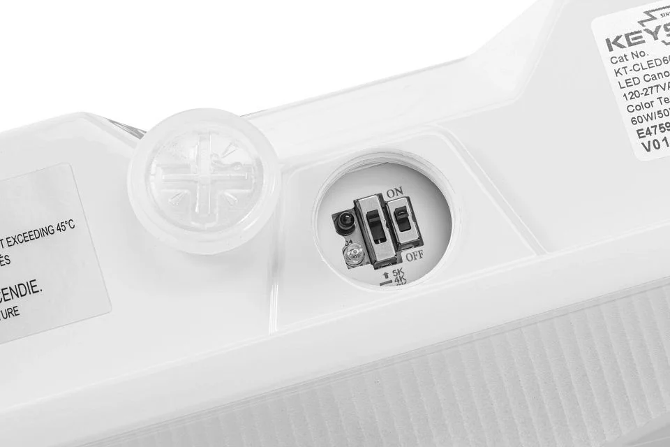 60 / 50 / 40W Power Select LED Canopy. Color Select 3000 / 4000 / 5000K. Built in Photocell. Microwa...