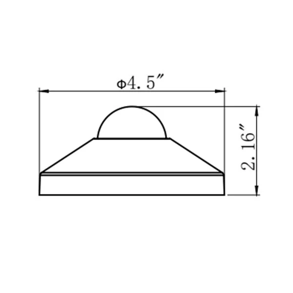 600W Max, 0-10V PIR 120-277V Ceiling Sensor Dip & Rc (Optional Remote Control WEC-3RC) - view 3