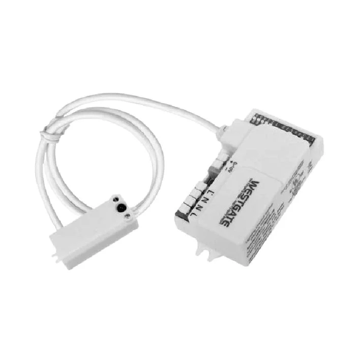 600W Max. 0-10V Microwave Sensor with Dip Switch, White