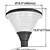 100W Hourglass Post Top Light, AC120-277V, 5000K, Generation 2 - view 2