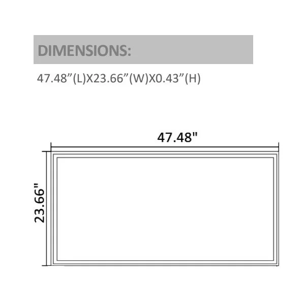 Westgate Manufacturing 60W LED Panel, 2x4, 4000K - view 2