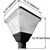 60W LED Square Post Top Light, 5000K, Black, Gen 2 - view 2