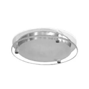 6" Haze Clear Reflector with Frosted Floating Lens & White Metal Trim Ring for Commercial