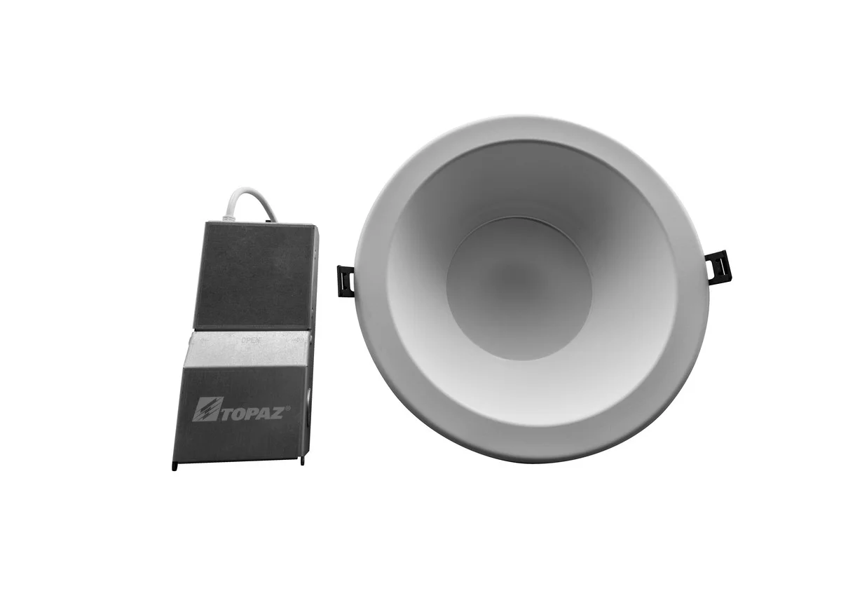 6" LED Commercial Downlight, Remote Driver, 24W Power, CCT Selectable, Round Smooth Trim - view 4