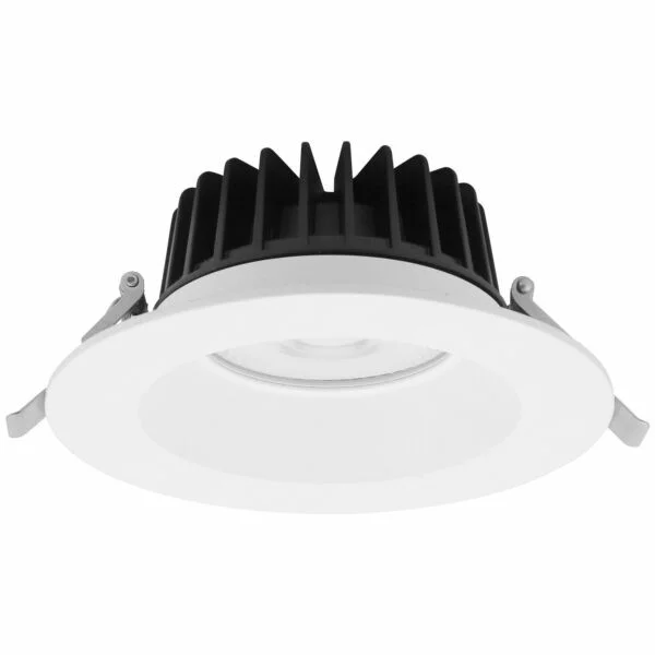 6" Regressed Downlight, 24W, 90CRI, Selectable 27K/30K/35K/40K/50K, Round White Trim - view 2