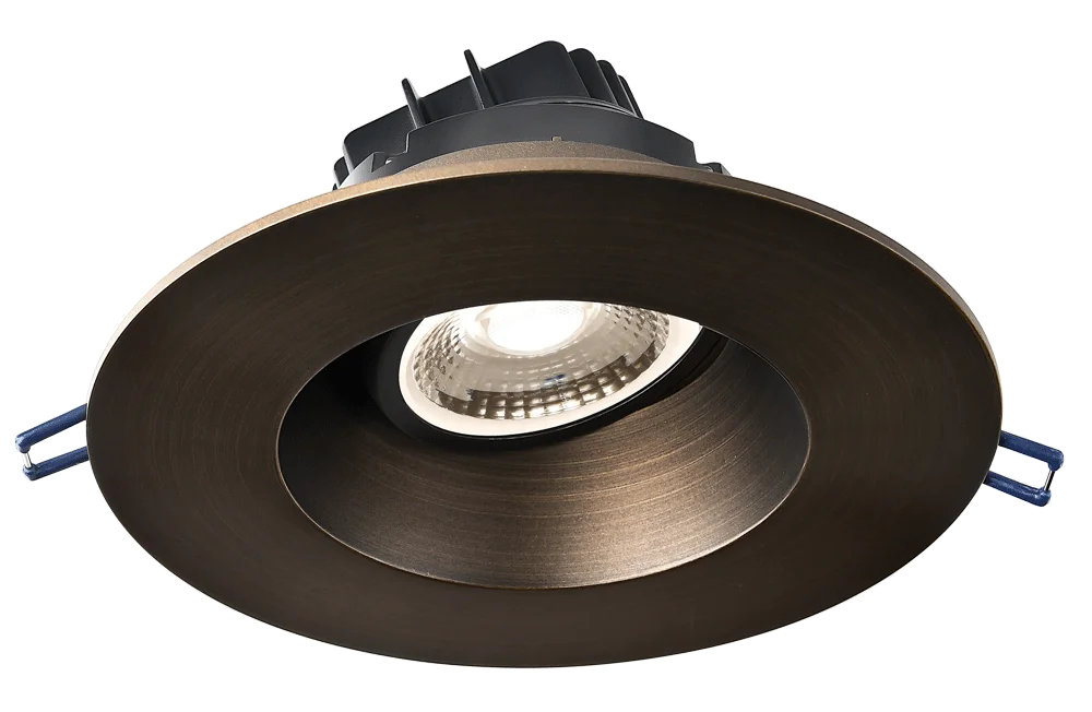 6" Round Regressed Gimbal LED 15W, 5CCT, Oil Rubbed Bronze