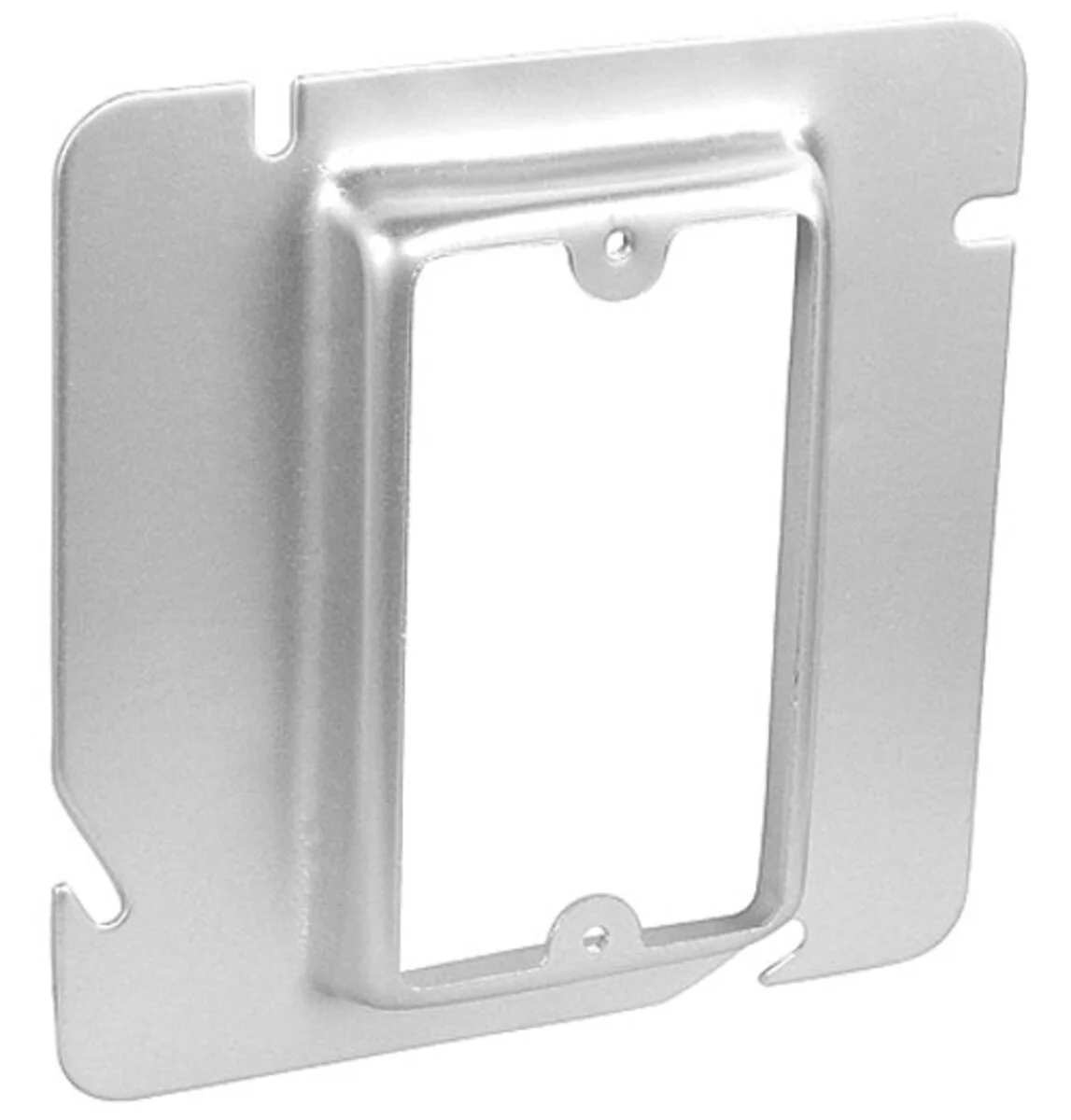 6" Square One Gang Device Ring, 5/8" Raised
