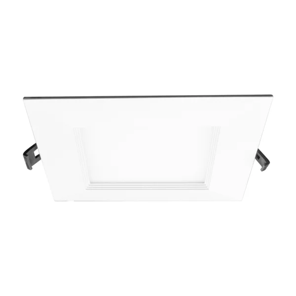 6" Square Regressed Baffle LED, 12W, 5CCT, White, Dimmable