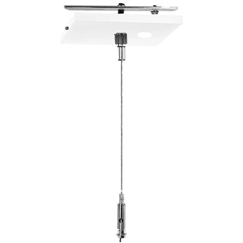 12Ft. Adjustable Steel Aircraft Cable, Single Square Suspension Canopy Set