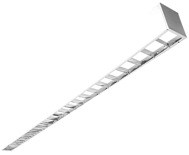 6Ft. Long By 2-3/4" Wide Linear Fixture with Louver - CCT Adjustable