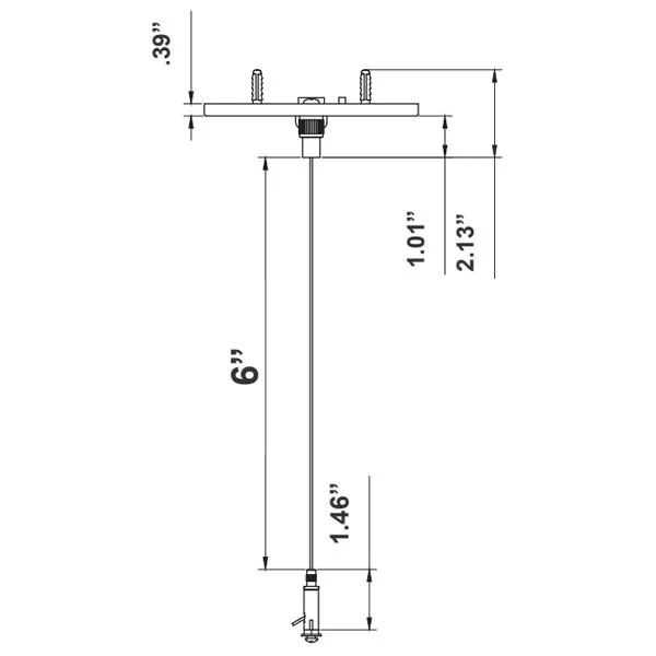 12 Ft. Adjustable Single Square Suspension Canopy Set with Keyhole End Connector, Black - view 2