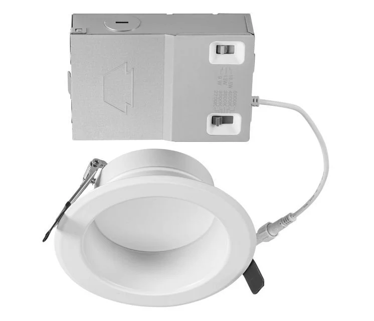 6in Circular LED Recessed Downlight feat. Power and Color Select, 18.5 / 13 / 9W, 2700 / 3000 / 3500 / 4000 / 5000K, 90C