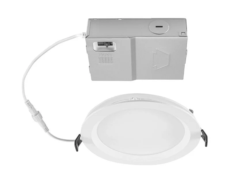 6in Circular LED Recessed Wafer Downlight feat. Color Select, 13W, 2700 / 3000 / 3500 / 4000 / 5000K, 90CRI, 120V Input