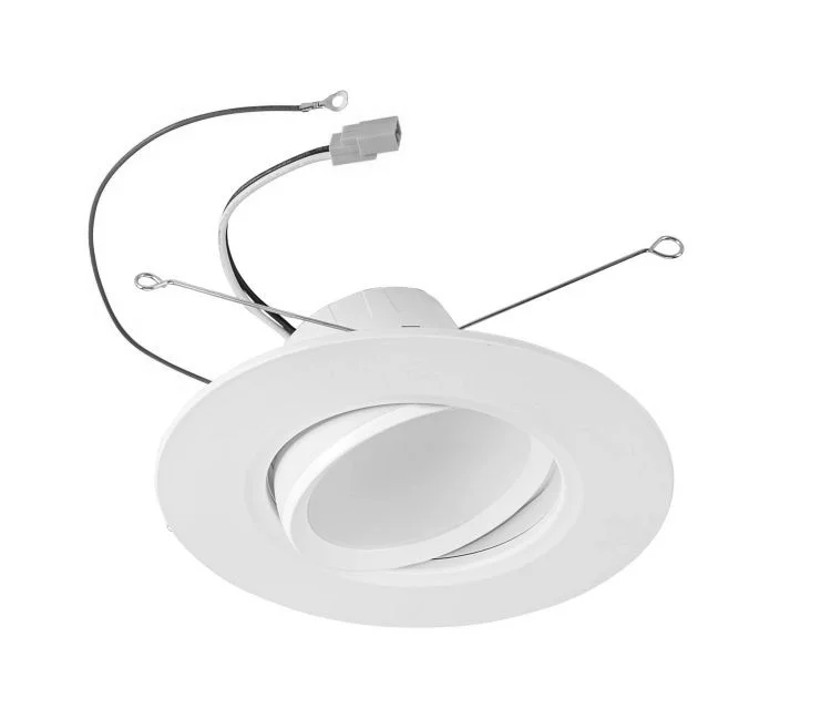 6in Circular LED Residential Retrofit Gimbal feat. Color Select, 120V Input, 11W, 2700 / 3000 / 3500 / 4000 / 5000K, 90C