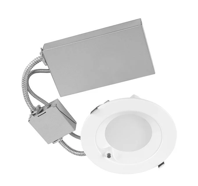 6in Emergency Circular LED Commercial Downlight feat. Power Select and Color Select | 24 / 21 / 18.5 / 13 / 9.5W | 120-2