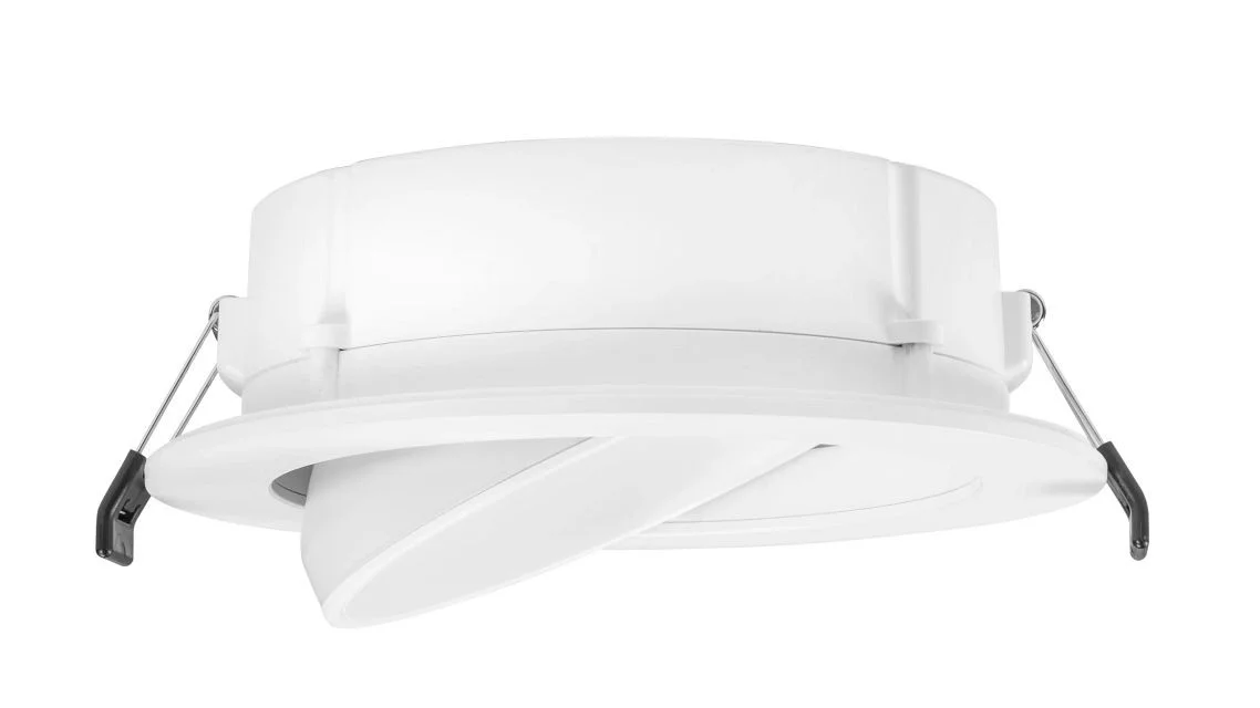 6in Gimbal Wafer Downlight feat. Color Select, 12W, 2700 / 3000 / 3500 / 4000 / 5000K, 90 CRI, 120V ...