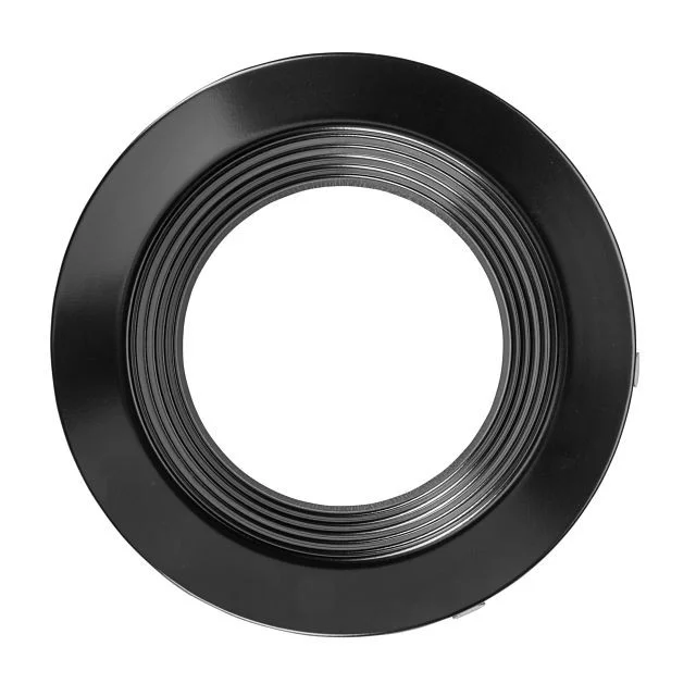6in Interchangeable Trim for 6in Recessed Commercial Downlights, Matte Black